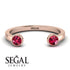 Upside Down Diamond Open Ruby Ring - Melody No. 11 image 6