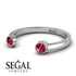 Upside Down Diamond Open Ruby Ring - Melody No. 12 image 3