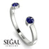 Upside Down Diamond Open Sapphire Ring - Melody No. 15