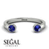 Upside Down Diamond Open Sapphire Ring - Melody No. 15 image 6