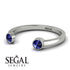 Upside Down Diamond Open Sapphire Ring - Melody No. 15 image 3