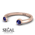 Upside Down Diamond Open Sapphire Ring - Melody No. 14