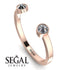 Upside Down Diamond Open Diamond Ring - Melody No. 2 image 2