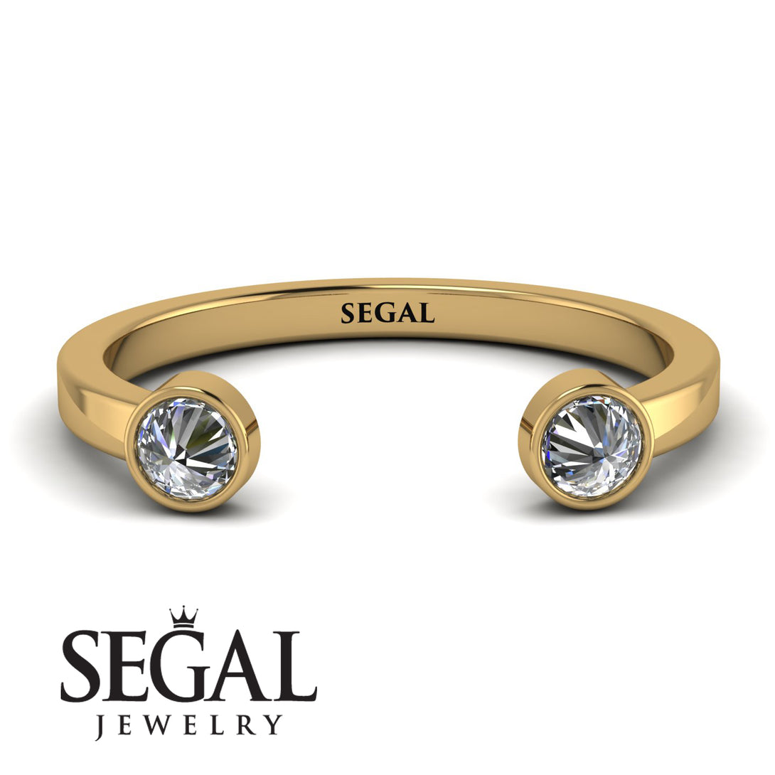 Upside Down Diamond Open Diamond Ring - Melody No. 1