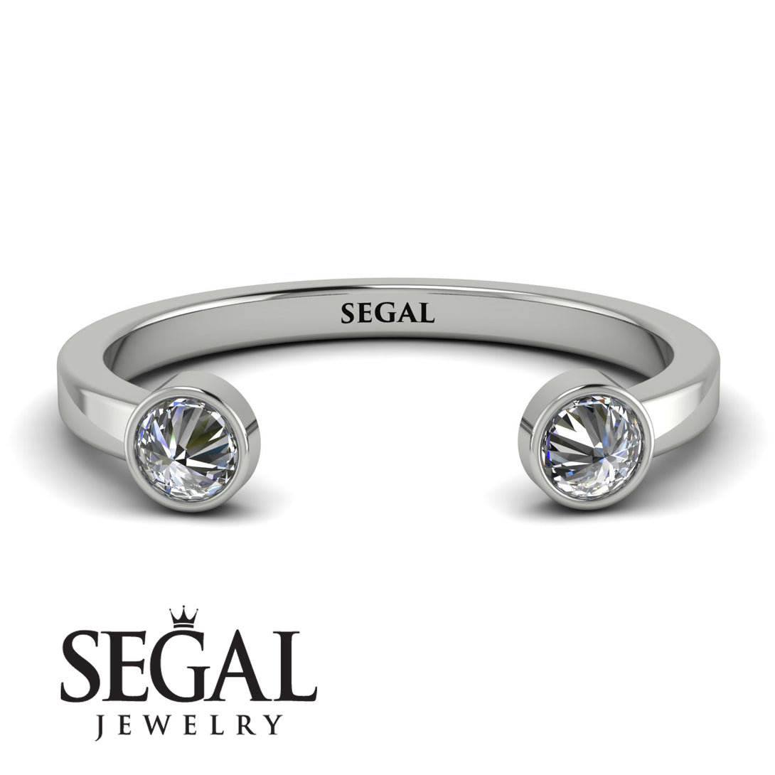 Upside Down Diamond Open Diamond Ring - Melody No. 3