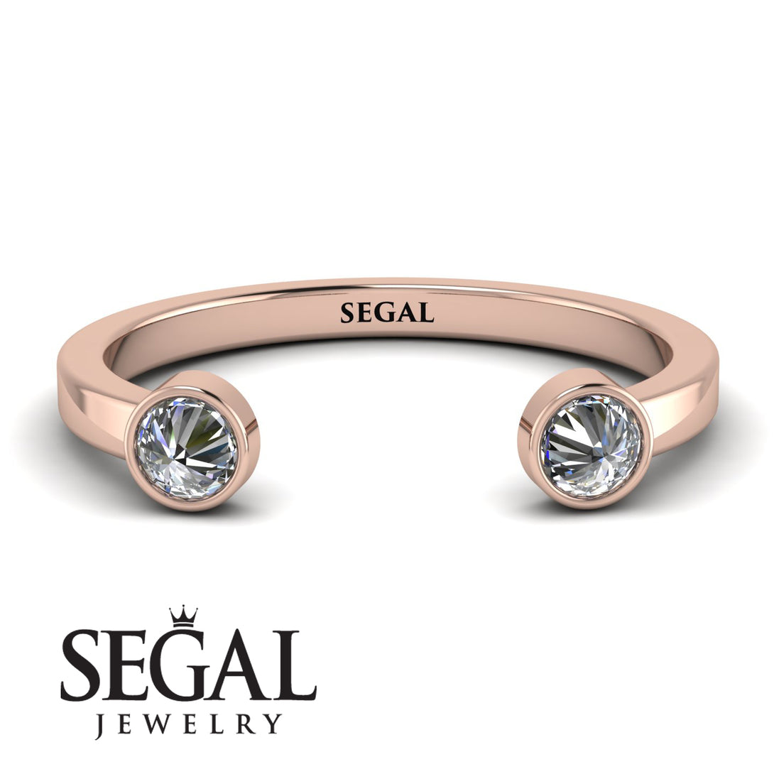Upside Down Diamond Open Diamond Ring - Melody No. 2