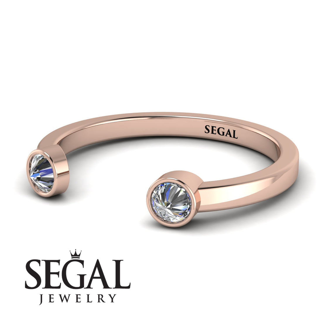 Upside Down Diamond Open Diamond Ring - Melody No. 2