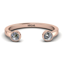Upside Down Diamond Open Diamond Ring - Melody No. 2 image 1