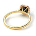 Two Tones Vintage Classic Halo Cushion Black Diamond Ring - Skylar No. 79