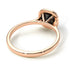 Vintage Classic Halo Cushion Black Diamond Ring - Skylar No. 8