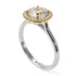 Two Tones Vintage Classic Halo Cushion Diamond Ring - Skylar No. 77