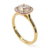 Two Tones Vintage Classic Halo Cushion Diamond Ring - Skylar No. 76