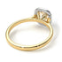 Two Tones Vintage Classic Halo Cushion Diamond Ring - Skylar No. 77