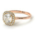 Two Tones Vintage Classic Halo Cushion Diamond Ring - Skylar No. 76