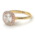 Two Tones Vintage Classic Halo Cushion Diamond Ring - Skylar No. 76