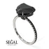 Heart Shape Black Diamond Ring - Noelle No. 39 image 18