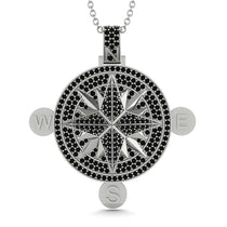Wind Rose Black Diamond Pendant - Gregory No. 9 image 1