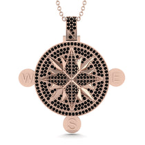 Wind Rose Black Diamond Pendant - Gregory No. 8 image 1