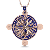 Wind Rose Sapphire Pendant - Gregory No. 14 image 1