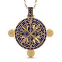 Wind Rose Sapphire Pendant - Gregory No. 13 image 1