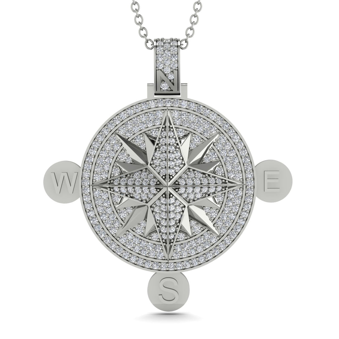 Wind Rose Diamond Pendant - Gregory No. 3