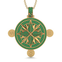 Wind Rose Emerald Pendant - Gregory No. 4 image 1