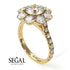 Glamorous Diamond Halo Engagement Ring - Amaya No. 1