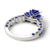 Modern Geometric Sapphire Gold Engagement Ring - Beverly No. 75 image 3