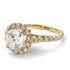 Modern Diamond Cushion Cut Engagement Ring - Uma No. 1 image 2