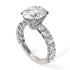 4ct Oval Cut Diamond Engagement Ring - Xena No. 3 image 1