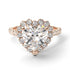 Halo Heart Diamond Pave Engagement Ring - Gail No. 2 image 1