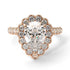 Halo Pear Diamond Pave Engagement Ring - Ingrid No. 2 image 2