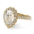 Halo Pear Diamond Pave Engagement Ring - Ingrid No. 1 image 1