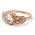 Art Deco Diamond Leaves Engagement Rings - Thalia No. 2 image 2