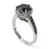 Black Diamond Milgrain Engagement Ring - Yara No. 39 image 1