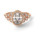 Diamond Milgrain Beaded Bezel Engagement Ring - Stacy No. 2 image 1