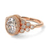 Diamond Milgrain Beaded Bezel Engagement Ring - Stacy No. 2 image 3