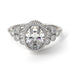 Diamond Milgrain Beaded Bezel Engagement Ring - Stacy No. 3 image 1