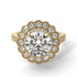 Diamond Double Halo Cathedral Engagement Ring - Deirdre No. 1 image 2