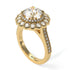 Diamond Double Halo Cathedral Engagement Ring - Deirdre No. 1 image 1