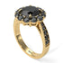 Black Diamond Round Halo Engagement Ring - Unity No. 37 image 2