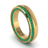 1.2Ct Emerald Double Halo Wedding Band - Lux No. 4 image 1