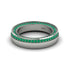 1.2Ct Emerald Double Halo Wedding Band - Lux No. 6 image 2