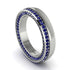 1.2Ct Sapphire Double Halo Wedding Band - Lux No. 15 image 1