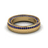 1.2Ct Sapphire Double Halo Wedding Band - Lux No. 13 image 2