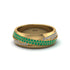 1.4Ct Emerald & Diamond Eternity Wedding Ring - Merritt No. 4 image 2