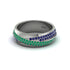 1.4Ct Emerald & Sapphire Eternity Wedding Ring - Merritt No. 66 image 3