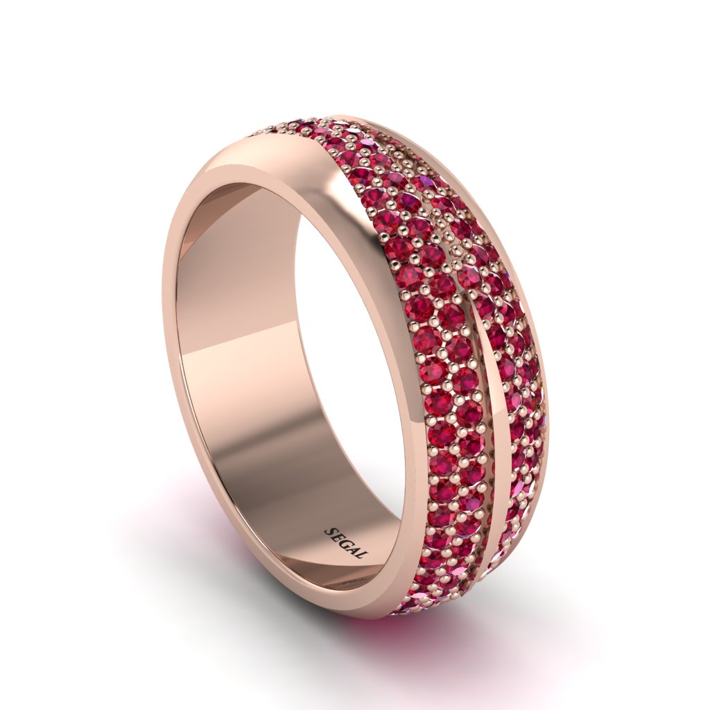 1.4Ct Ruby Eternity Wedding Ring - Merritt No. 56