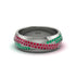 1.4Ct Ruby & Emerald Eternity Wedding Ring - Merritt No. 27 image 2