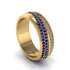 1.4Ct Sapphire & Diamond Eternity Wedding Ring - Merritt No. 13 image 1